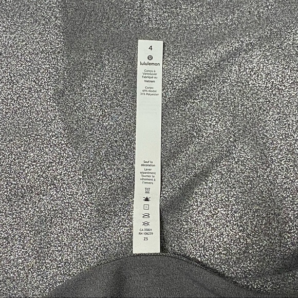 Lululemon SoulCycle To The Beat crop tee NWT LIMITED EDITION Size 4 Metal Gray - Picture 6 of 15
